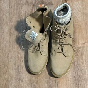 Sorel Women's Hi-Line Heel Lace Tan Winter Boots